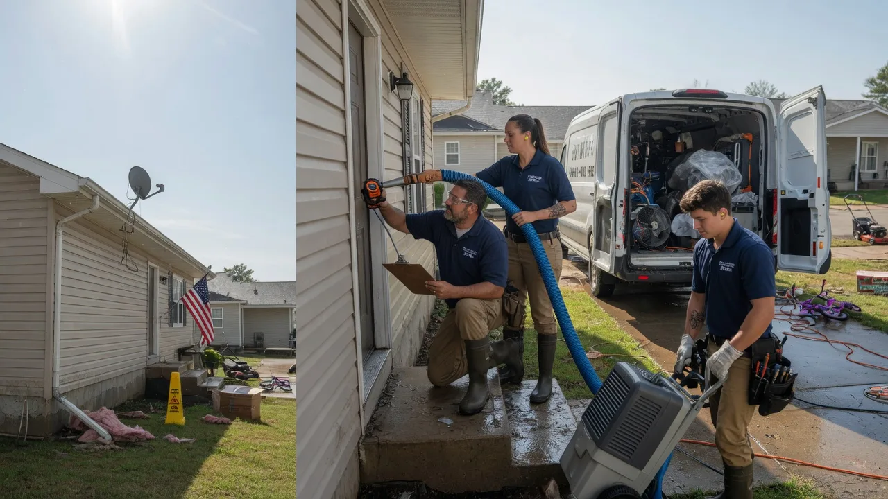Ceiling Water Damage Restoration in Cambria, IL near me